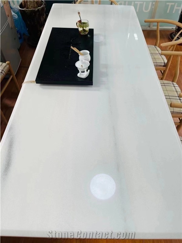 Prefab columbia white marble countertop