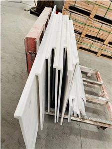 Prefab columbia white marble countertop