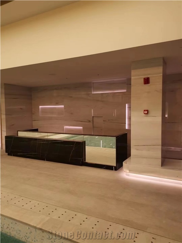 Prefab columbia white marble countertop