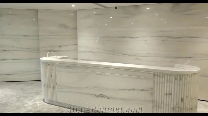 Prefab columbia white marble countertop