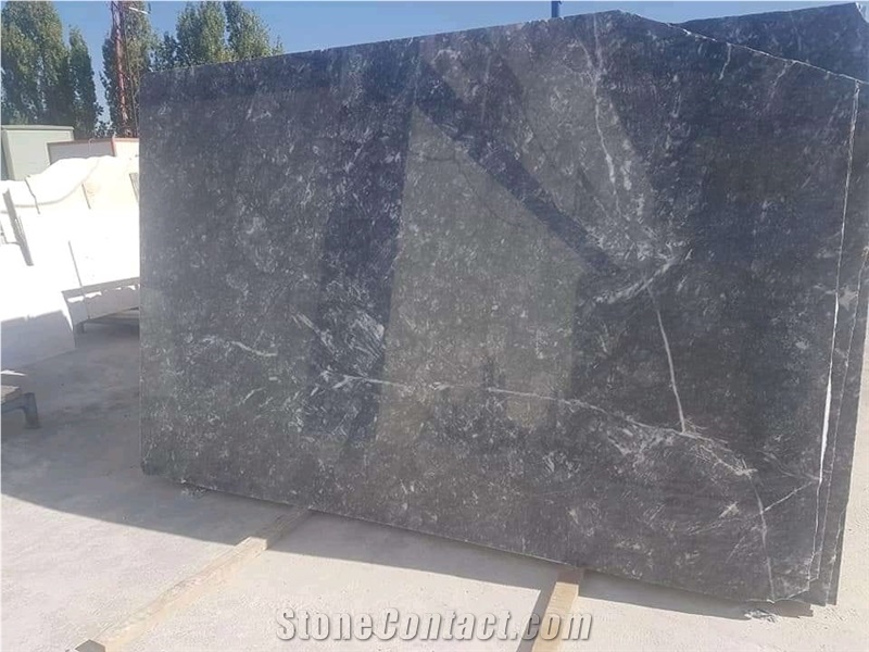 Bursa Black Marble Slabs, Tiles
