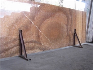Backlit Heavy Honey Onyx Slab