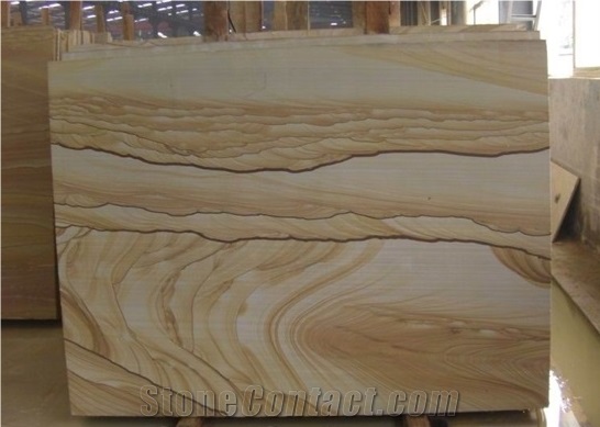 China Yellow Landscape Sandstone Slabs & Tiles