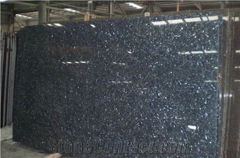 Dark Blue  Pearl Granite Half Slab And Tile 
