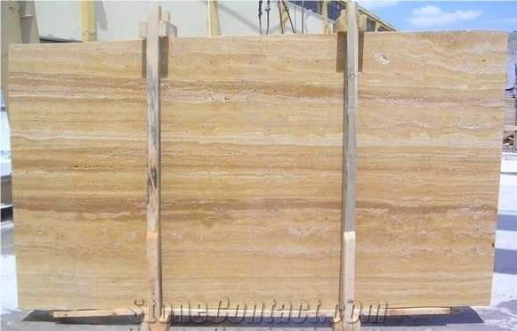 Golden Travertine Slabs & Tiles, Yellow Travertine Slabs 