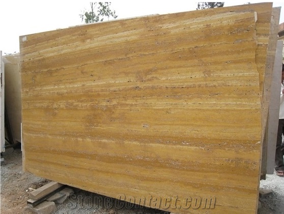 Golden Travertine Slabs & Tiles, Yellow Travertine Slabs 