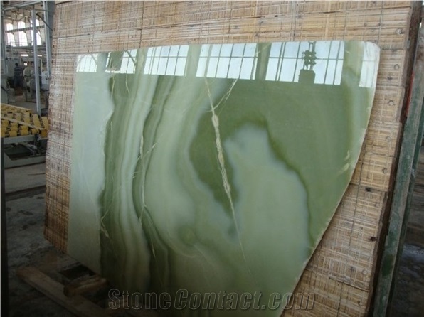Jade Green Onyx Slabs & Tiles