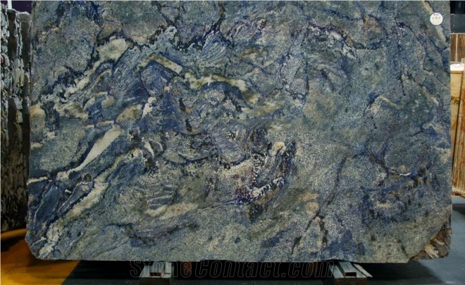 JSX801 Cheap Crystal Blue Granite Slab