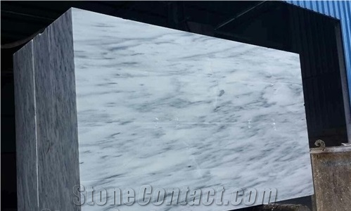 Moire Bai Tianran White Marble Slabs Pale Limestone In China