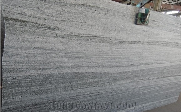 Nero Santiago Granite Stone Big Slabs Flamed+Brushed