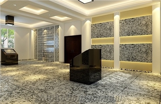 Spray White Granite Tiles, White Wave Granite Tiles
