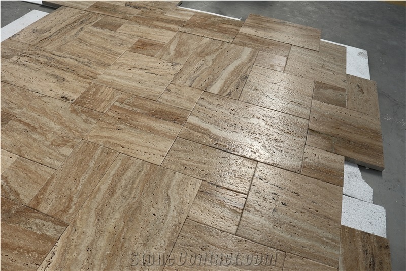 Travertine Romano Veincut Pattern Set