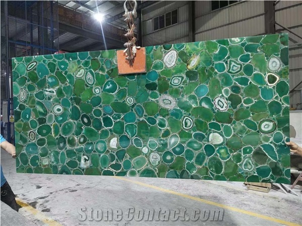 backlit colorful agate gemstone wall tile semiprecious slab