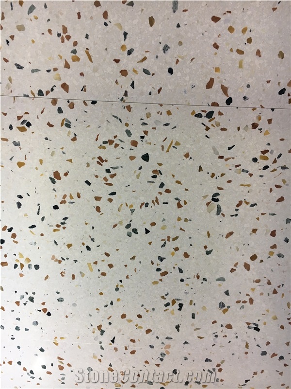 beige terrazzo kitchen wall tile authentic terrazzo slab