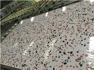 beige terrazzo kitchen wall tile authentic terrazzo slab