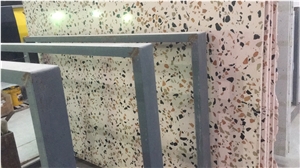 beige terrazzo kitchen wall tile authentic terrazzo slab