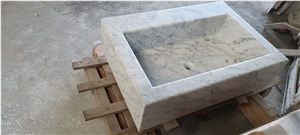 arabescato ami drop-in bathroom sinks stone wash basin
