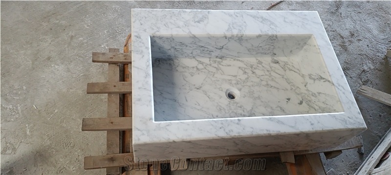 arabescato ami drop-in bathroom sinks stone wash basin