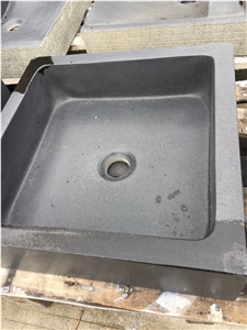 black basalt bathroom vessel sink absolute black wash basin