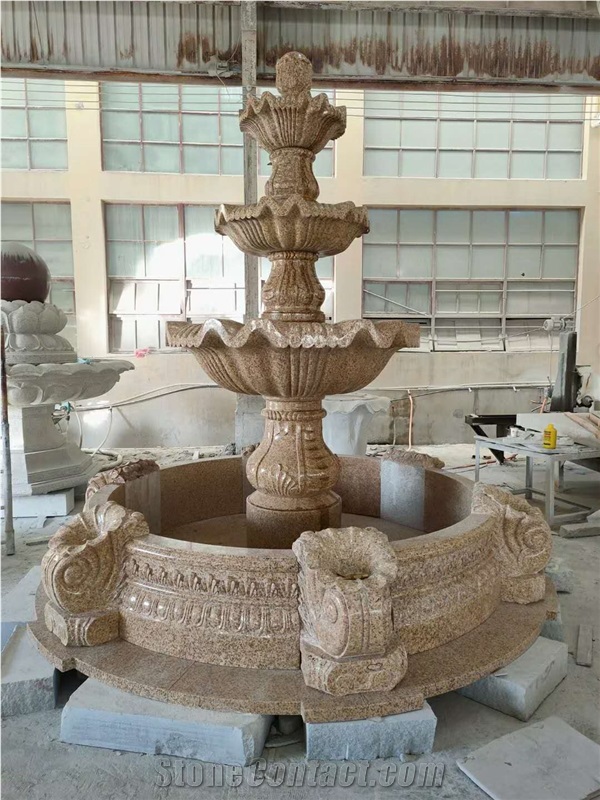 granite water features g682 sculptured garden fountain