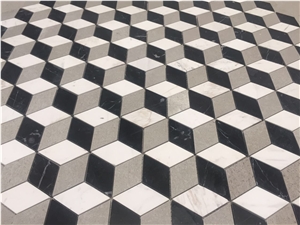 Marble 3D Mosaic Pattern Design Tile Ariston Hexagon Floor 