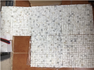 Marble Calacatta Kitchen Floor Design Pattern Mosaic Tile 