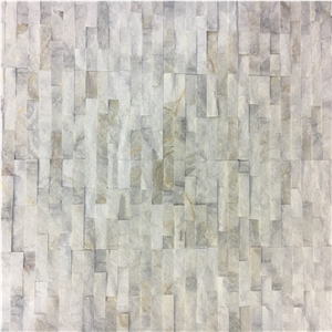 Marble Linear Strips Wall Split Mosaic Tile Stone Backsplash