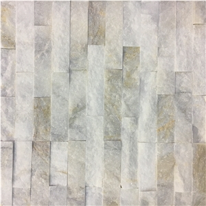 Marble Linear Strips Wall Split Mosaic Tile Stone Backsplash