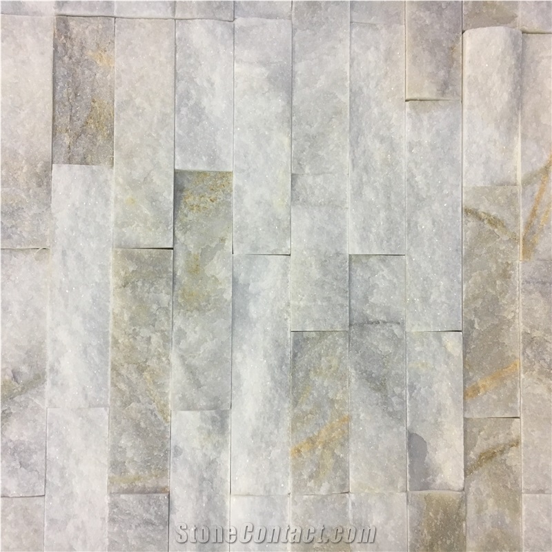 Marble Linear Strips Wall Split Mosaic Tile Stone Backsplash