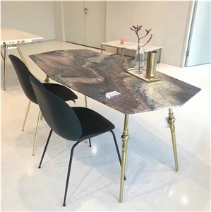marble office conference tabe furniture french purple top