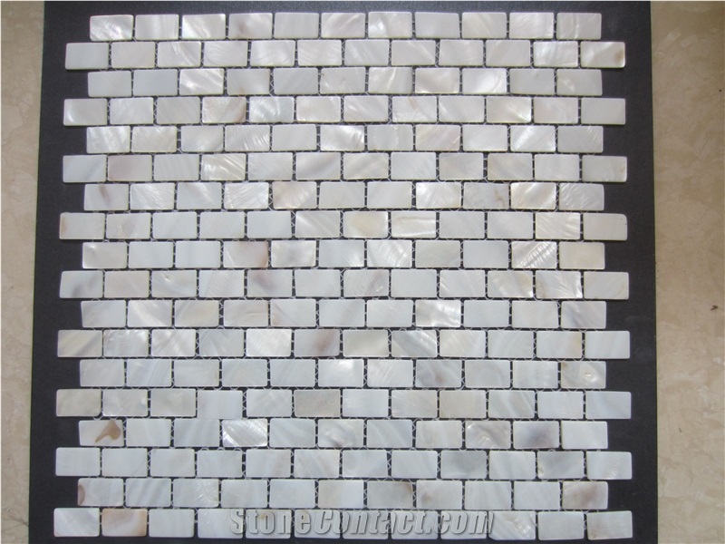 Mother Of Pearl Shell Backsplash Subway Mosaic Design Tile 