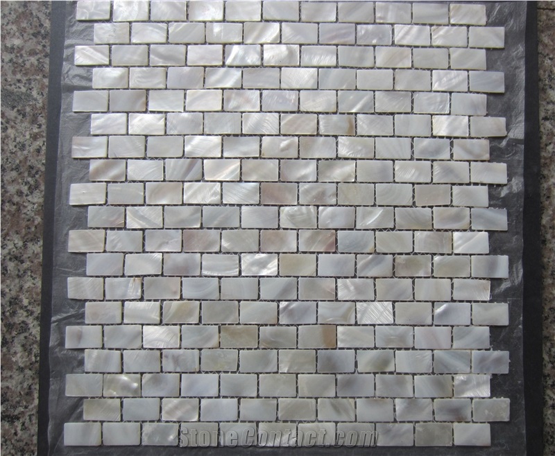 Mother Of Pearl Shell Backsplash Subway Mosaic Design Tile 