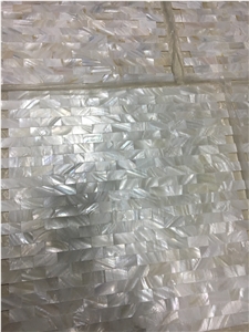 Natural Mother Of Pearl Shell Subway Backsplash Mosaic Tile