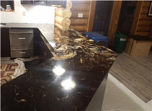 prefab black granite kitchen island countertop matrix bartop
