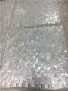 Pure White Mother Of Pearl Shell Backsplash Mosaic Tile Bath