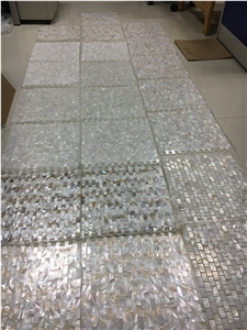 Pure White Mother Of Pearl Shell Backsplash Mosaic Tile Bath