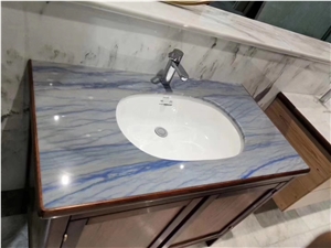 quartzite bathroom countertop azul macaubas restaurant bath