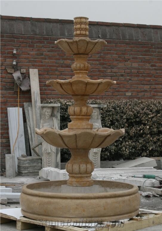 sculptured limestone wall water features fountain bird bath