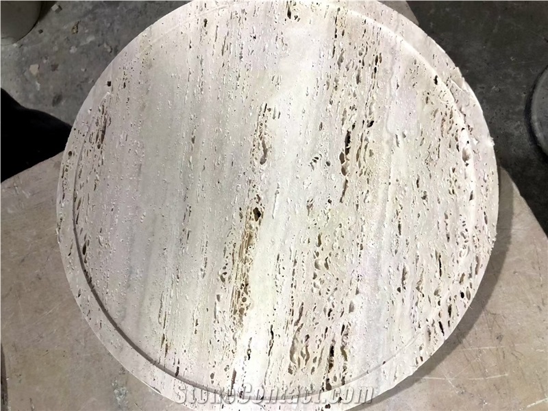 travertine bank furniture beige stone conference table