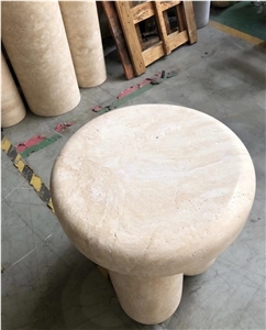 travertino office table stool romano home coffee furniture