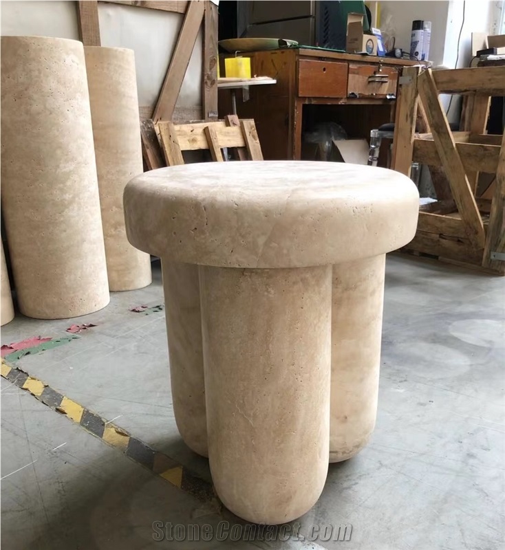 travertino office table stool romano home coffee furniture