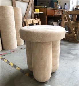 travertino office table stool romano home coffee furniture