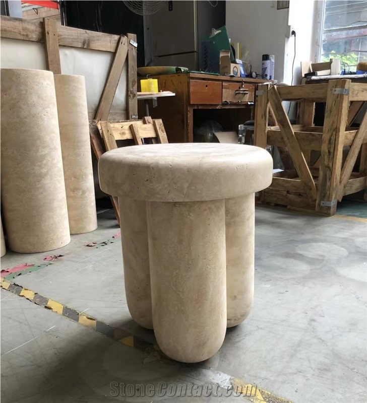 travertino office table stool romano home coffee furniture