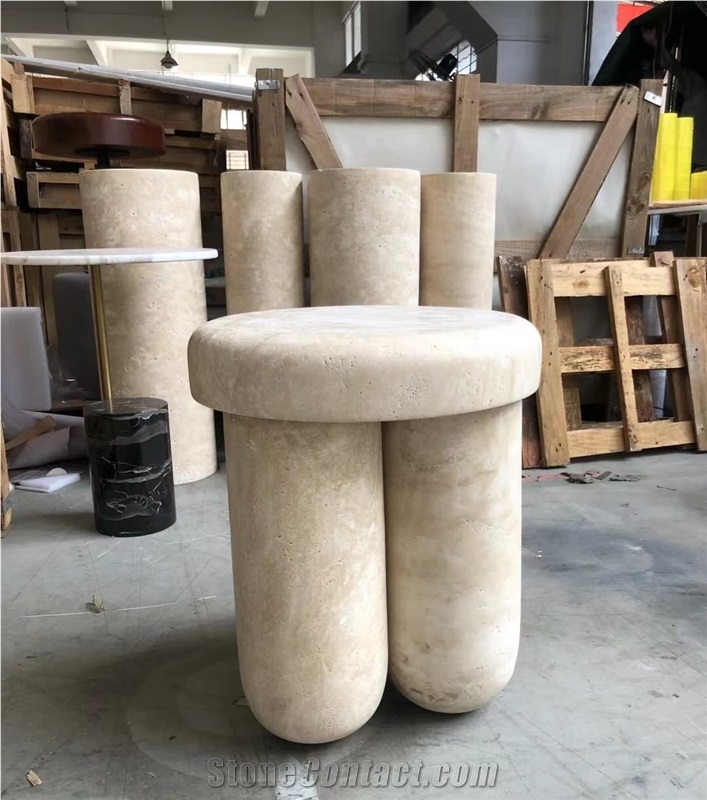 travertino office table stool romano home coffee furniture