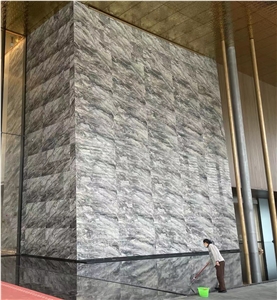 venice brown lobby wall tile arabescato grigio serpentine 