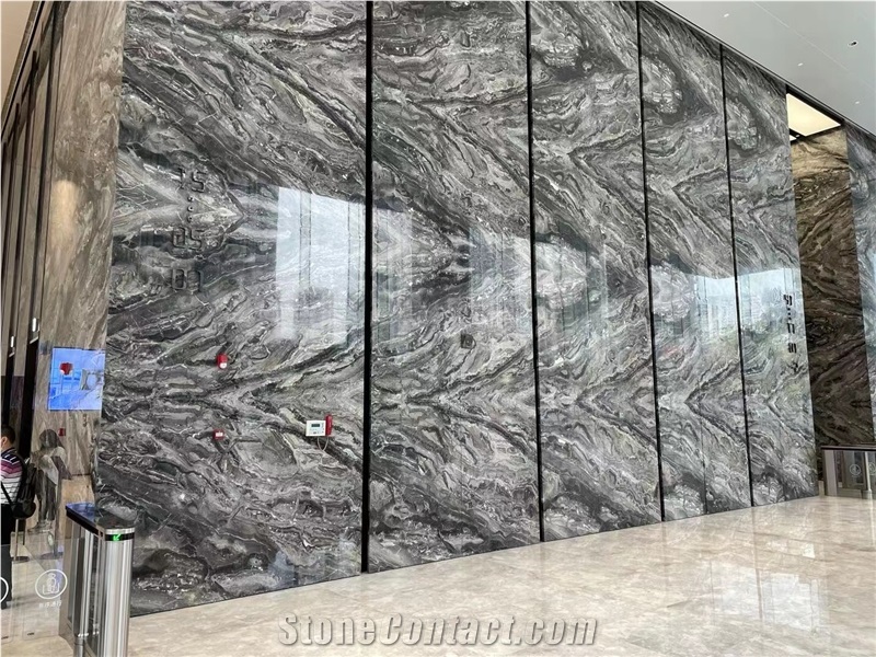 venice brown lobby wall tile arabescato grigio serpentine 