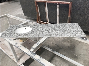 white granite prefab hotel vanity top restaurant bath top