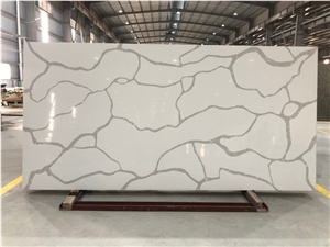 1204 Calacatta Delicato Artificial Quartz Slabs