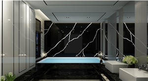 1205 Monte Nero Marquina Artificial Quartz