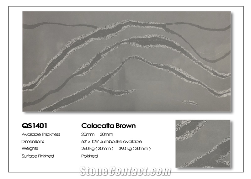 1206 Calacatta Fresco Artificial Stone Slabs